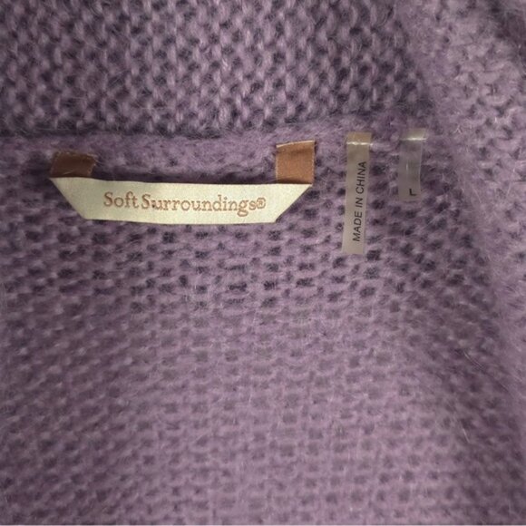 Soft Surroundings WOOL MOHAIR Blend Telluride Topper Duster Knit Cardigan LARGE‎ - Picture 12 of 16